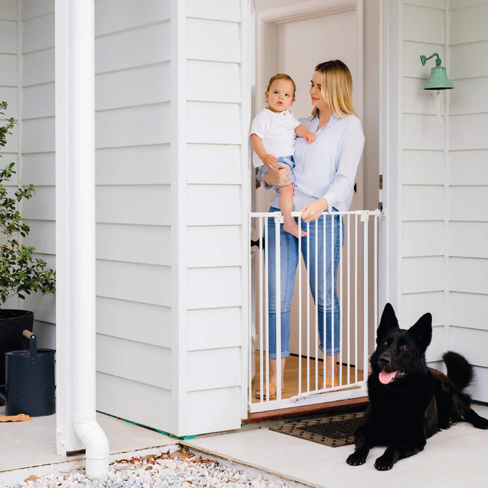 Easy Fit Baby Gate | Extra Tall | 0.82m W x 0.91m H - White - Perma Child Safety