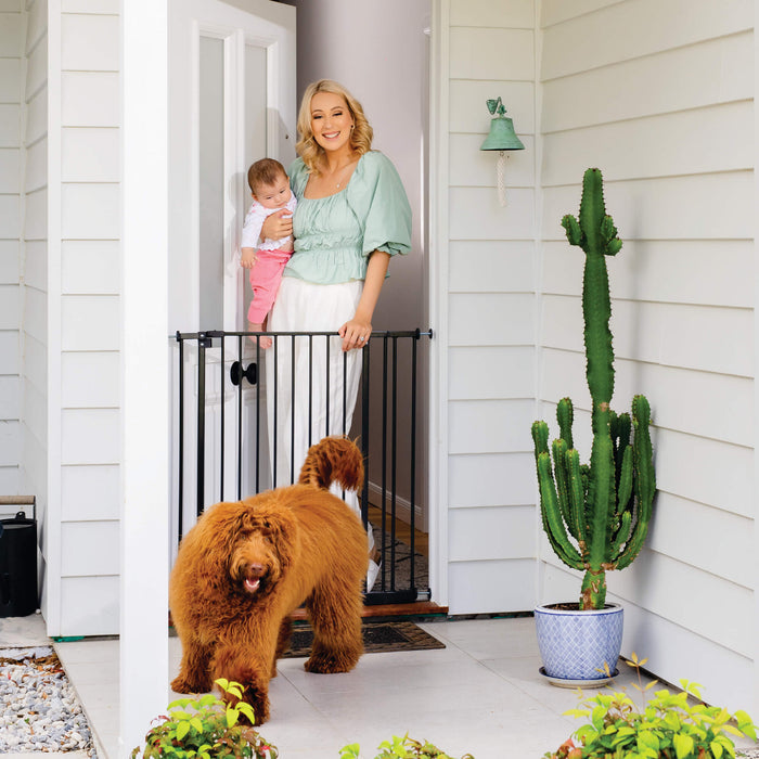 Easy Fit Baby Gate | Extra Tall | 0.82m W x 0.91m H - Black - Perma Child Safety