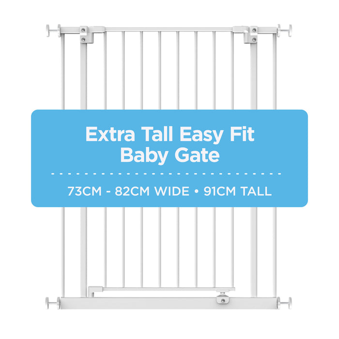 Easy Fit Baby Gate | Extra Tall | 73-82 cm W