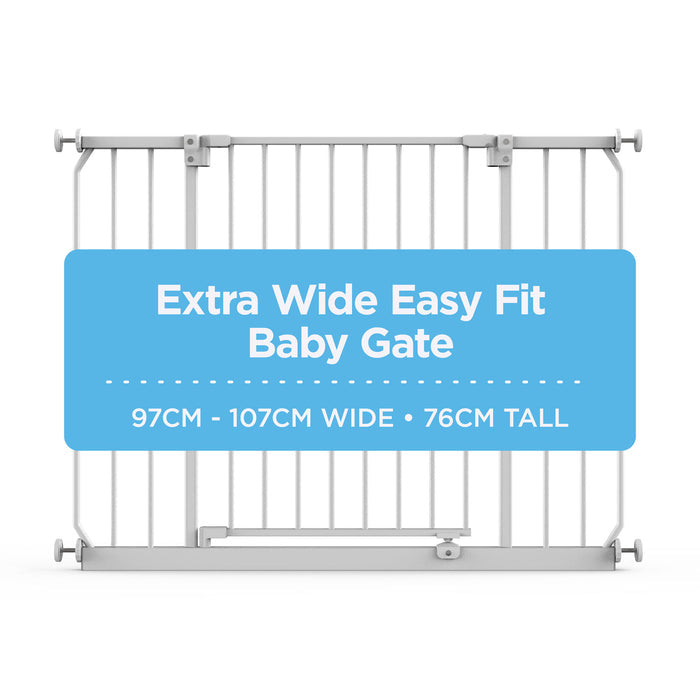 Easy Fit Baby Gate | Extra Wide | 97-107 cm W