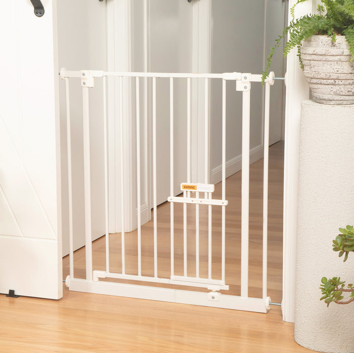 Easy Fit Pet Gate | Extra Wide | 1.12 m W x 0.76m H - White - Perma Child Safety