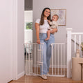 Easy Fit Pet Gate | Extra Wide | 1.12 m W x 0.76m H - White - Perma Child Safety