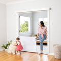 Easy Fit Retractable Baby Gate | 1.8m W x 0.84m H - White - Perma Child Safety