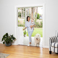 Easy Fit Retractable Baby Gate | Extra Tall | 1.8m W x 1m H - White - Perma Child Safety