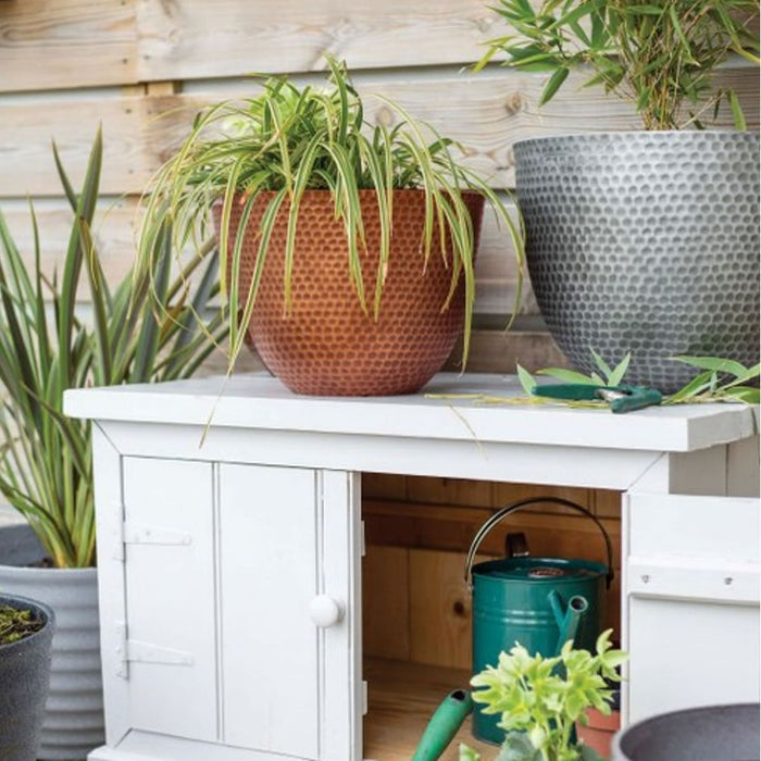 Buy Elements Metal Effect Planter online UK