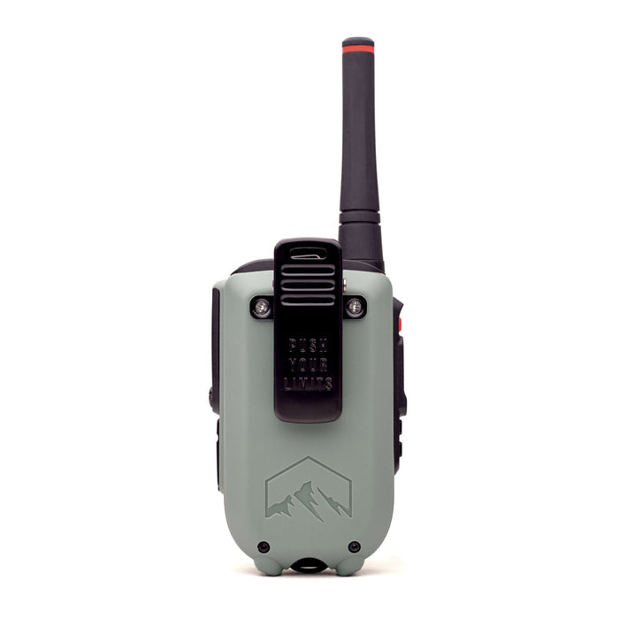 Rocky Talkie 5 Watt Expedition Radio in Sage Green, back view