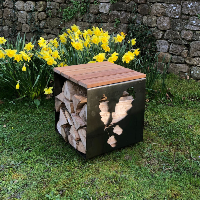Buy Firepits UK Log Store Seat online UK