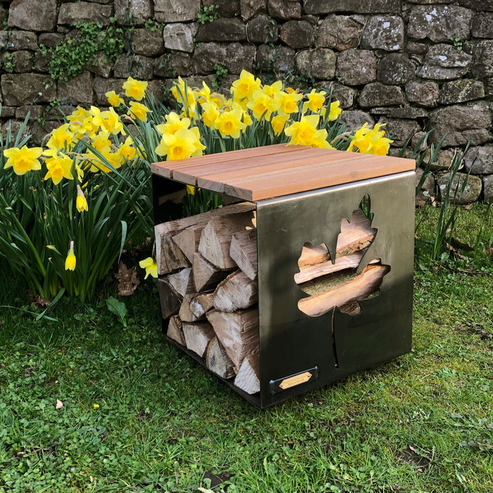 Buy Firepits UK Log Store Seat online UK