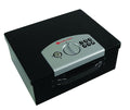 First Alert Fire Retardant Cash Security Box, Features Digital Electronic Lock and Emergency Access Override Key, made from powder coated steel.  Model 3035DF