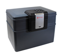 First Alert Fireproof and Waterproof Security Safe, .62 CU FT, 30 Minute Fire rating @ 1550, Fire Proof UL Rated Fire Chest.  Features Digital Lock & Emergency Access Override Key. Model 2603DF