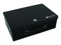 First Alert locking Fire Retardant Cash Security Box, made from powder coated steel, Double steel wall construction and interior lining. Model 3031F