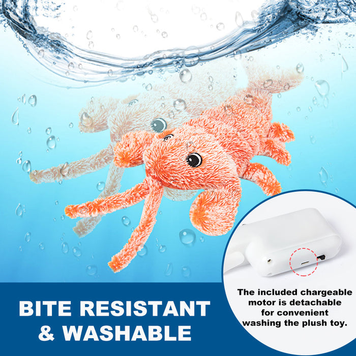 Floppy Lobster Interactive Dog Toy, Funny Wiggly Lobster Dog Toy for Small/Medium/Large Dogs