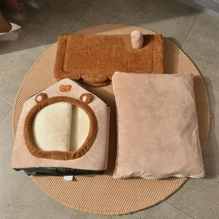 Foldable Pet Cave & Indoor House