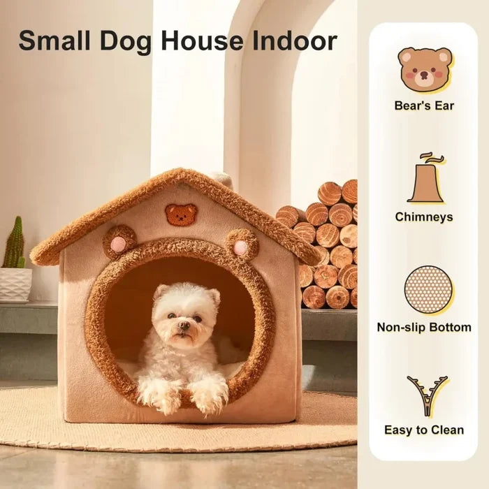 Foldable Pet Cave & Indoor House