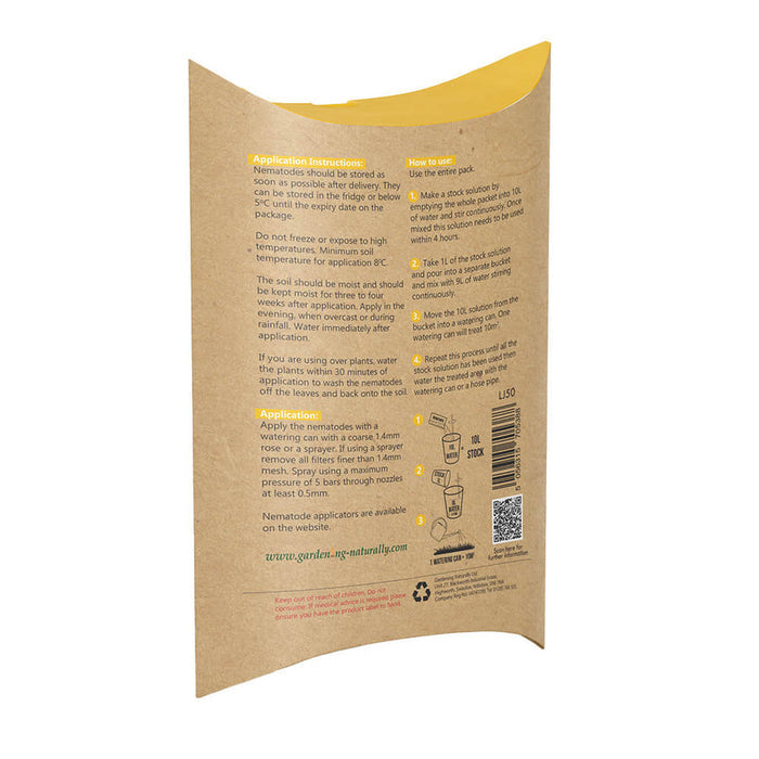 Gardening Naturally Leatherjacket Nematodes instructions