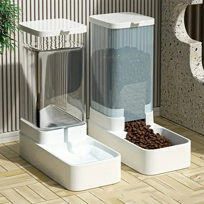 Gravity-Flow Auto Feeder & Waterer Set (3.8L)