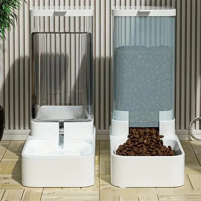 Gravity-Flow Auto Feeder & Waterer Set (3.8L)
