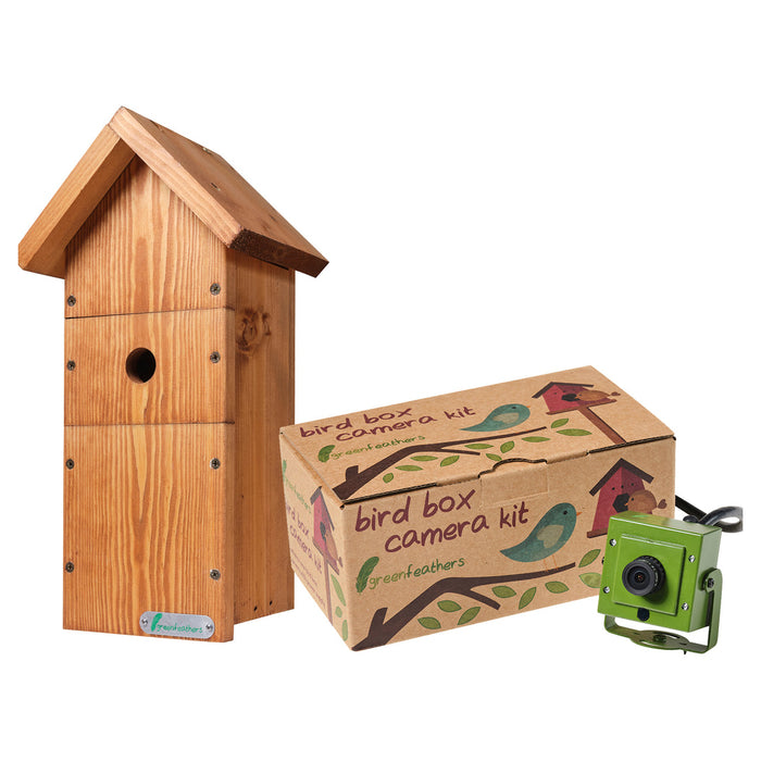 Buy Green Feathers DIY Deluxe Bird Box with 1080p IP Camera Bundle online UK