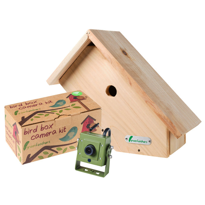 Buy Green Feathers Side View Bird Box 1080p WiFi Camera (3rd Gen) Ultimate Bundle online UK