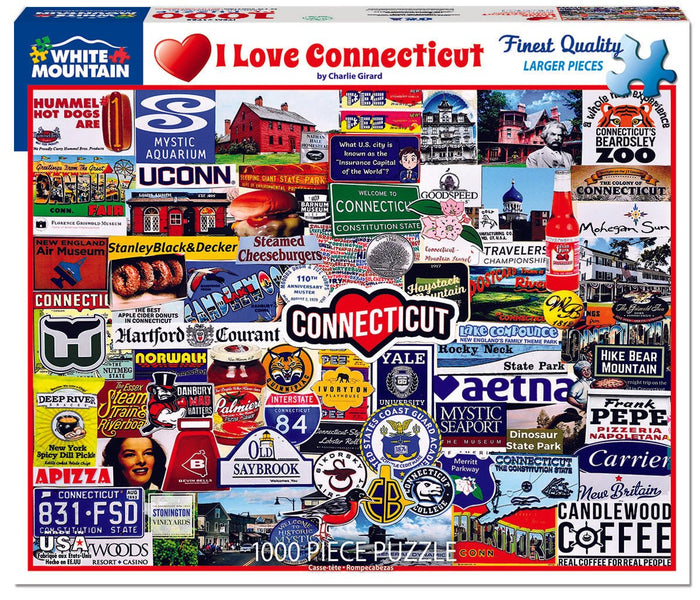 I Love Connecticut (1720pz) - 1000 Piece Jigsaw Puzzle