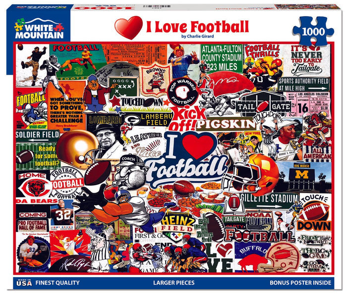 I Love Football (1771pz) - 1000 Piece Jigsaw Puzzle