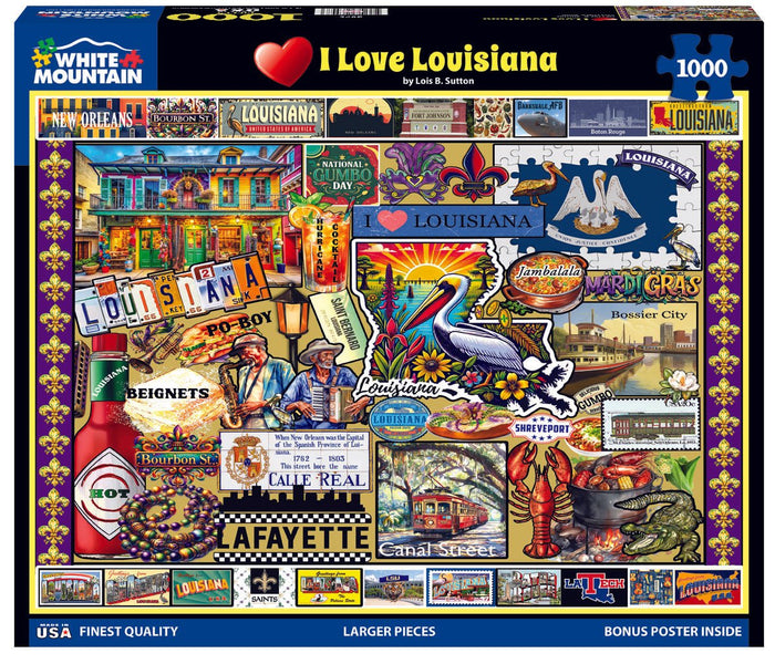 I Love Louisiana (2076pz) - 1000 Piece Jigsaw Puzzle