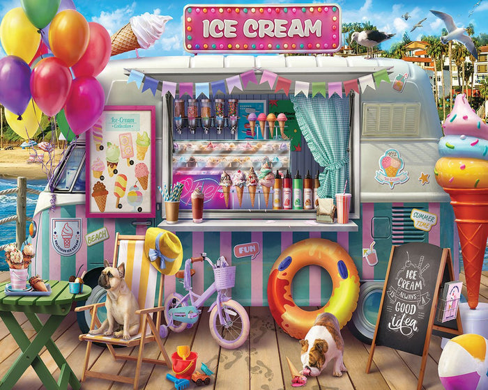 Ice Cream Van (2043pz) - 1000 Piece Jigsaw Puzzle