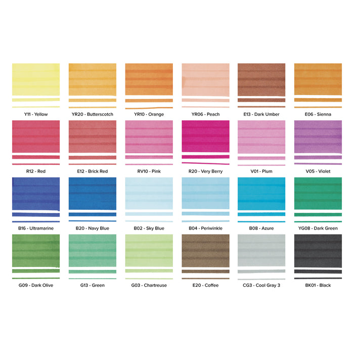 artPOP! Infinity Brush Marker Set - Set of 24, Assorted, swatches
