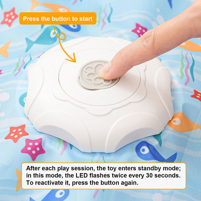 Interactive Cat Toy for Indoor Cats – Automatic Hide and Seek Cat Toy with Moving Feather