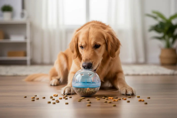 IQ Brain-Booster Ball | Interactive Treat Dispenser & Slow Feeder