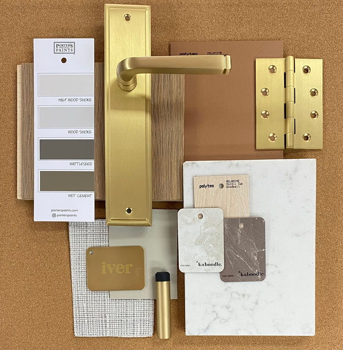 IVER Annecy Solid Brass Stepped Door Handle – Multiple Finishes Available