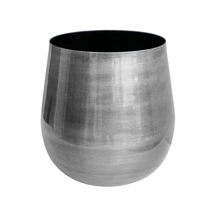 Ivyline Antique Pewter Bell-Bottomed Planter 22cm