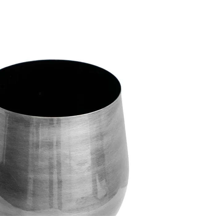 Ivyline Antique Pewter Bell-Bottomed Planter 22cm inside