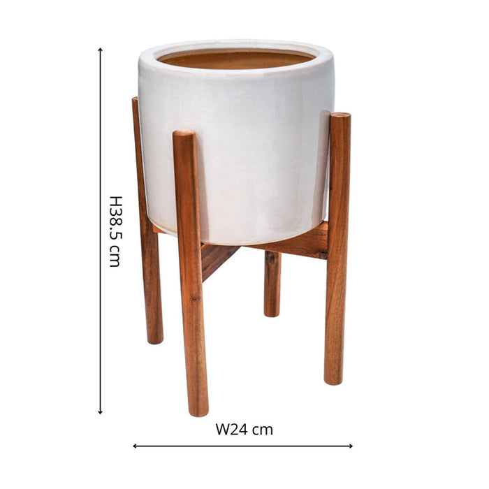 Buy Ivyline Anzio Planter with Wooden Stand online UK