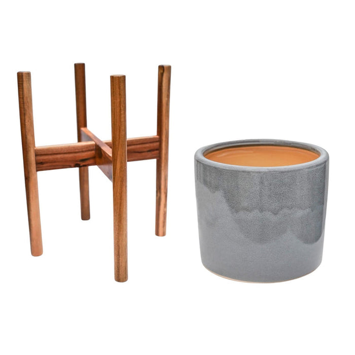 Buy Ivyline Anzio Planter with Wooden Stand online UK