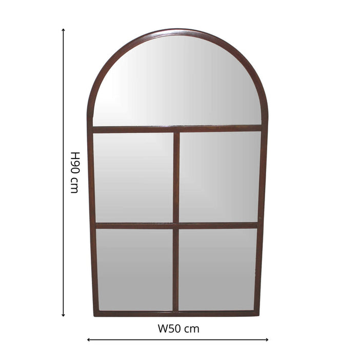 Buy Ivyline Archway Outdoor Mirror Natural Rust online UK