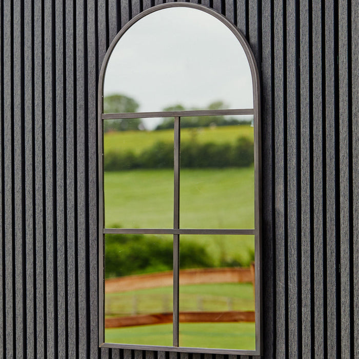 Buy Ivyline Archway Outdoor Mirror Natural Rust online UK
