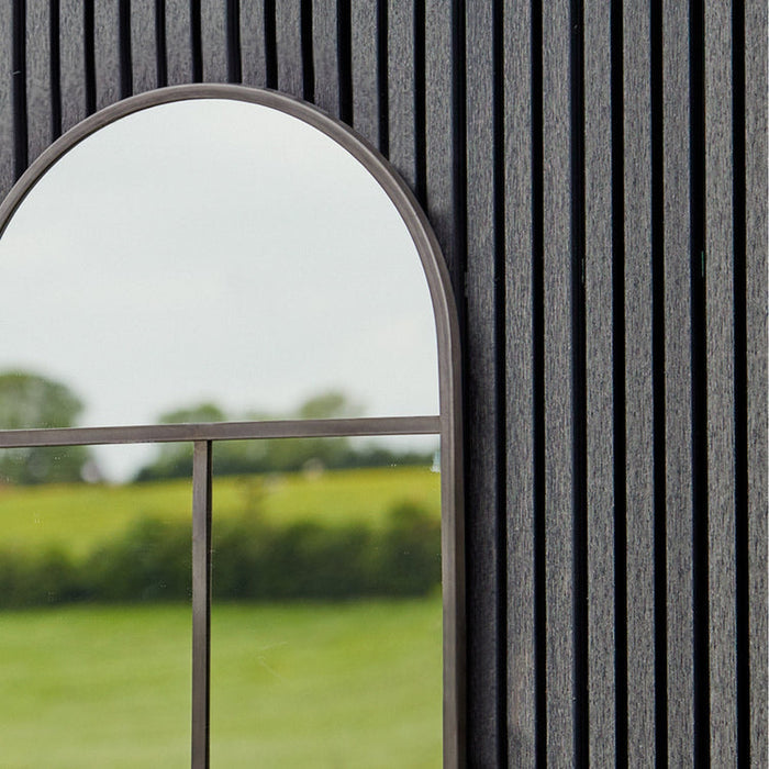 Buy Ivyline Archway Outdoor Mirror Natural Rust online UK