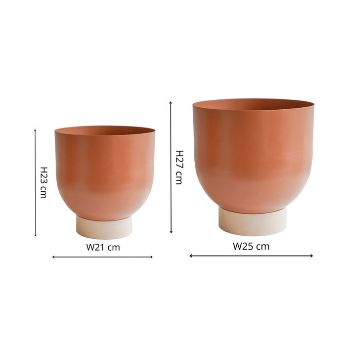 Buy Ivyline Austin Dual Metal Planters - 2 Set online UK