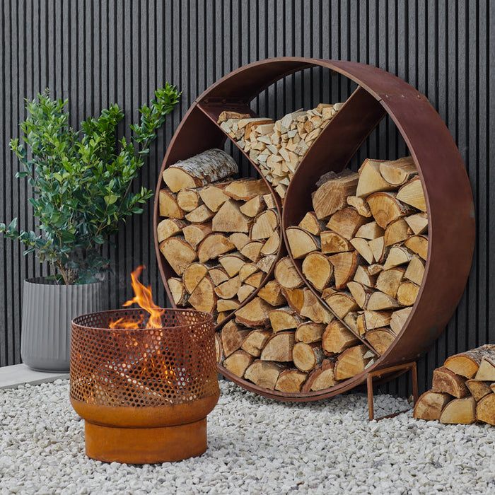 Buy Ivyline Buttermere Basket Outdoor Fire Pit online UK