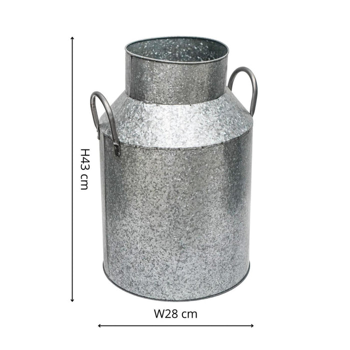 Buy Ivyline Galvanised Milk Churn online UK