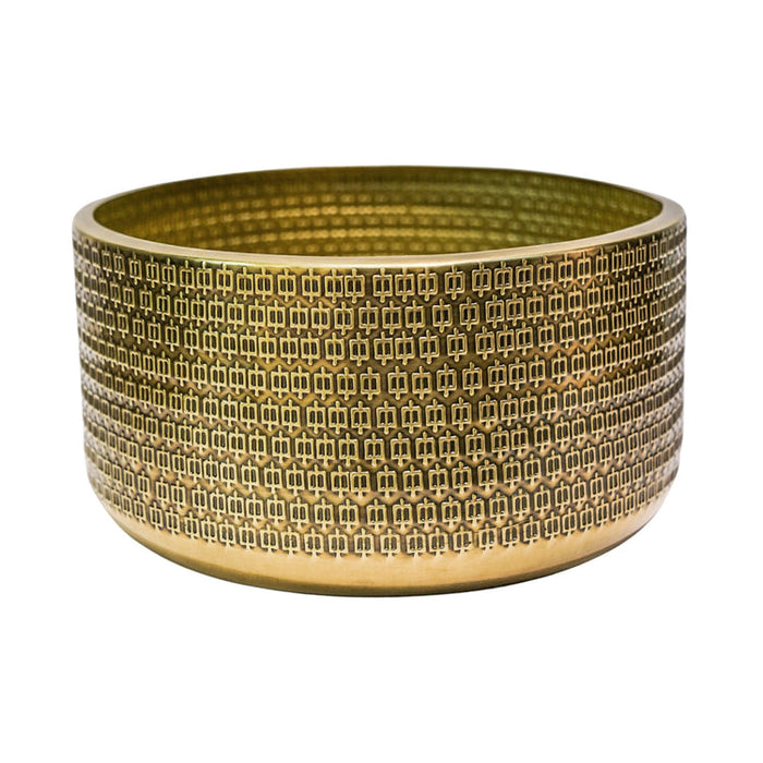 Buy Ivyline Gold Solis Embossed Planter online UK