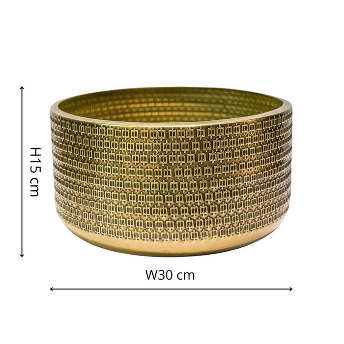 Buy Ivyline Gold Solis Embossed Planter online UK