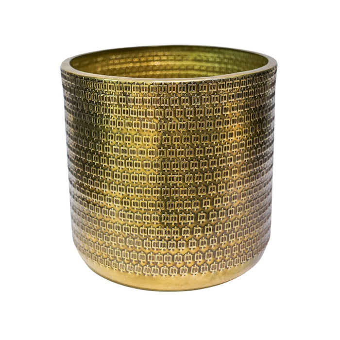 Buy Ivyline Gold Solis Embossed Planter online UK