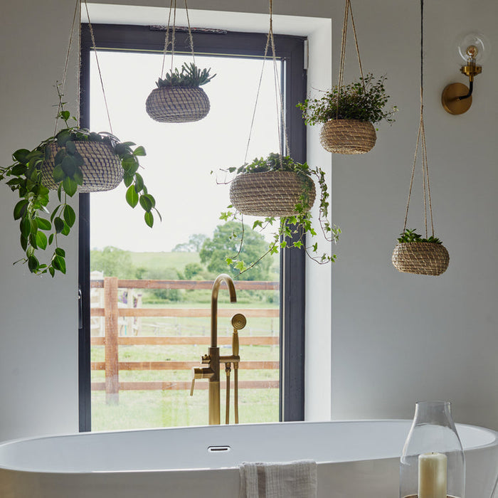 Buy Ivyline Hanging Seagrass Planters - 2 Set online UK