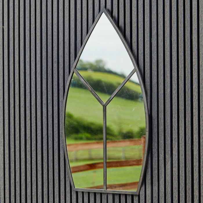 Buy Ivyline Leaf Arch Outdoor Mirror Natural online UK