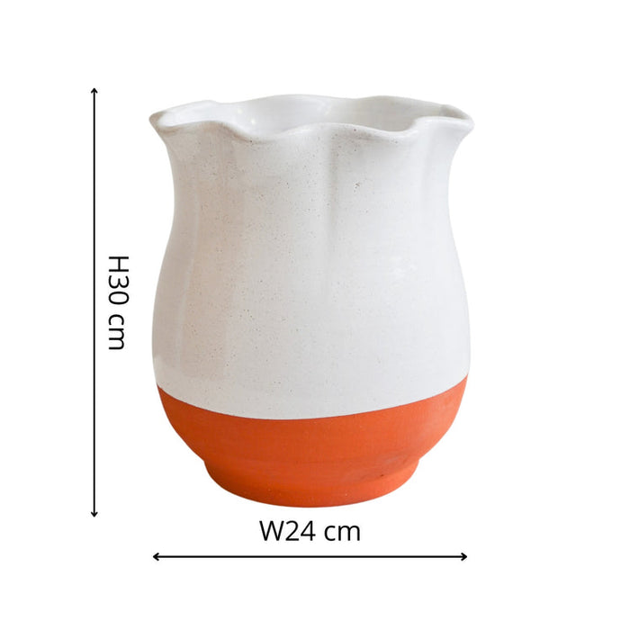Buy Ivyline Moreton Scalloped Vase online UK