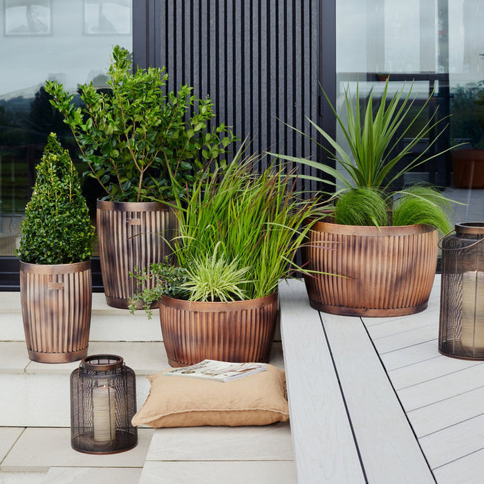 Buy Ivyline Outdoor Hampton Copper Planter 2 Set online UK