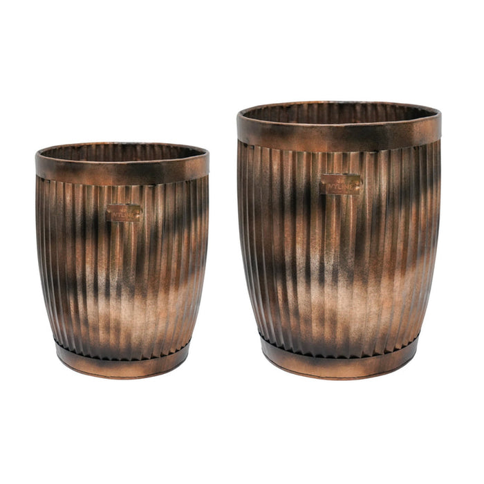Buy Ivyline Outdoor Hampton Copper Planter 2 Set online UK