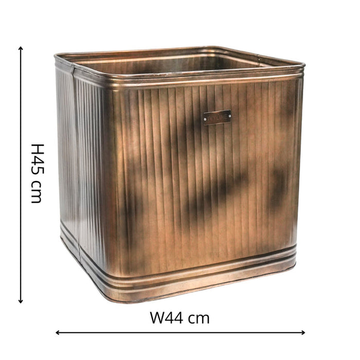 Buy Ivyline Outdoor Hampton Square Metal Planter online UK